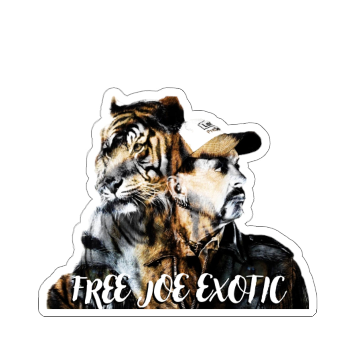 Joe Exotic and Tiger Sticker