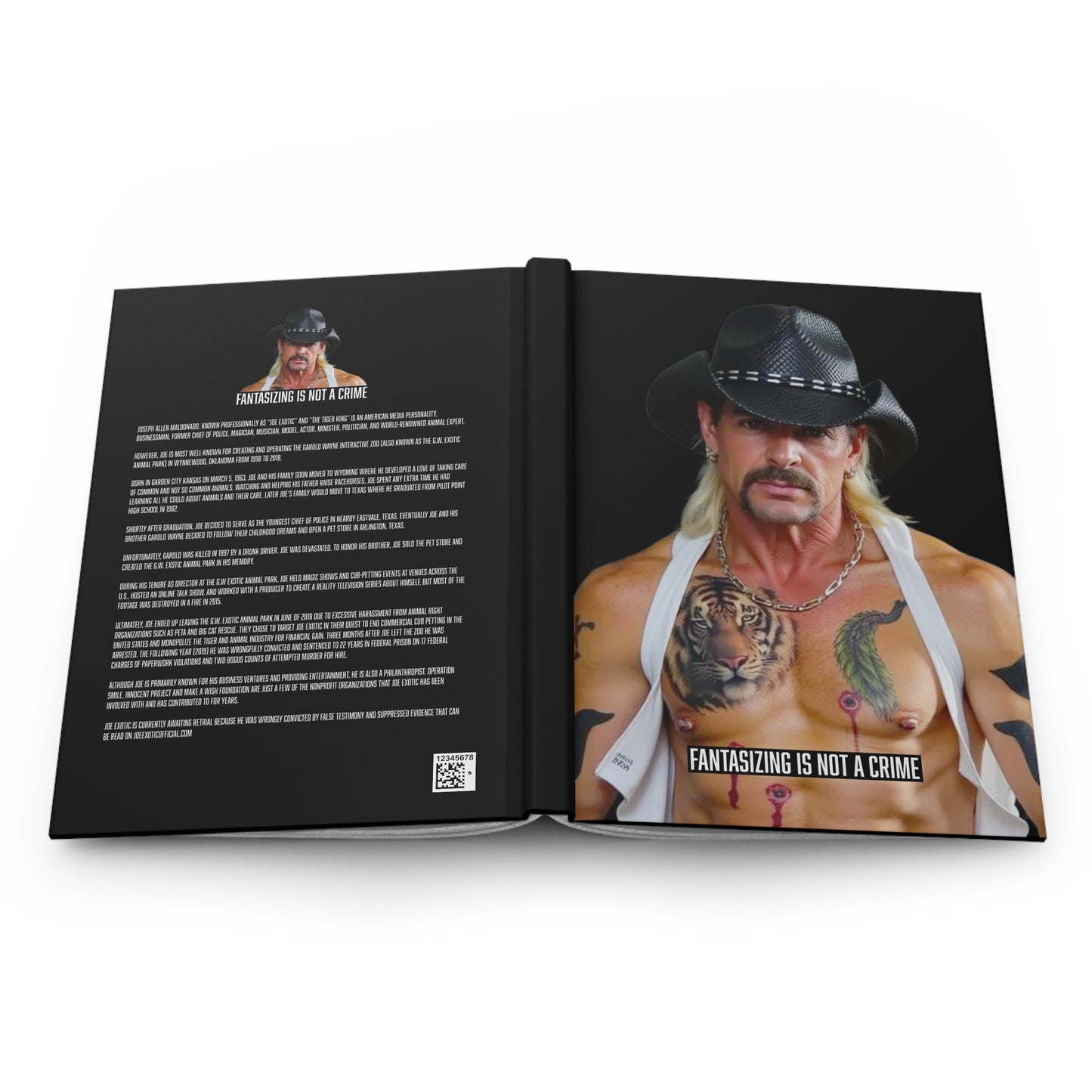 Fantasizing is Not a Crime Hardcover Journal by Joe Exotic
