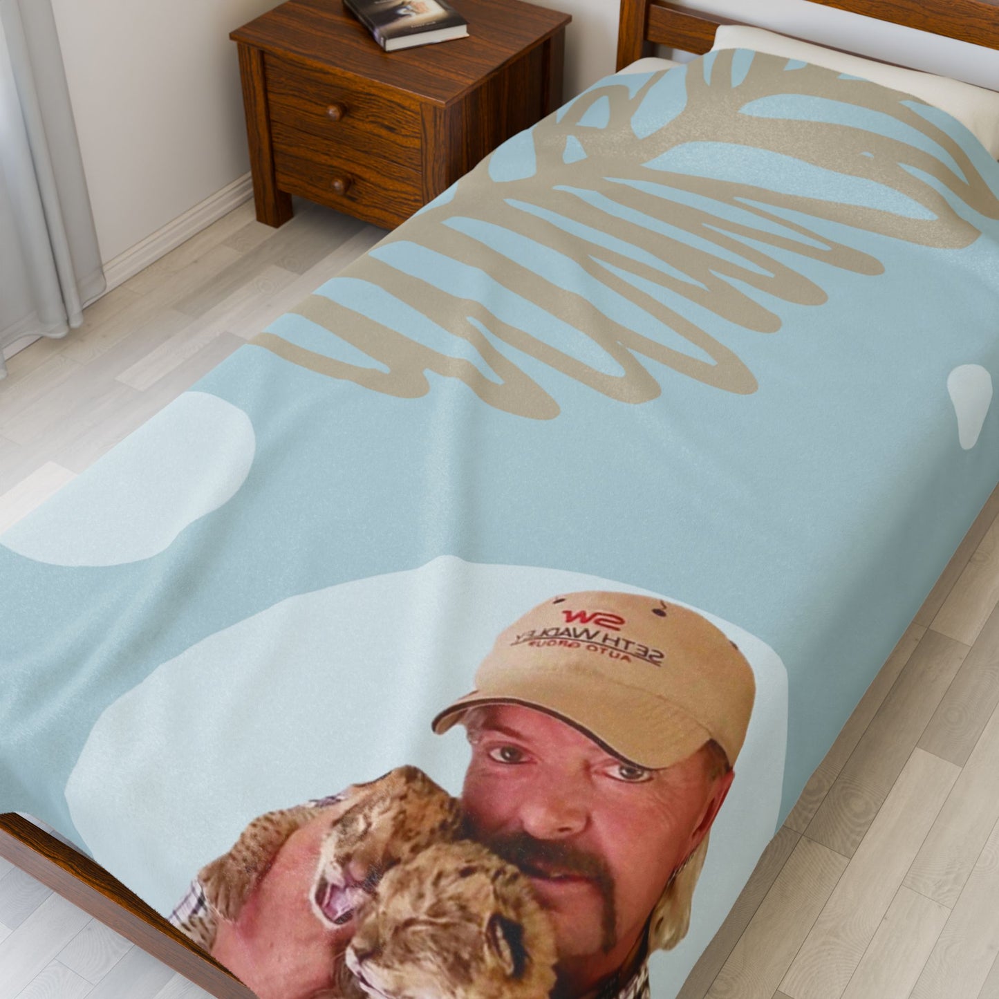 Joe Exotic Velveteen Plush Blanket