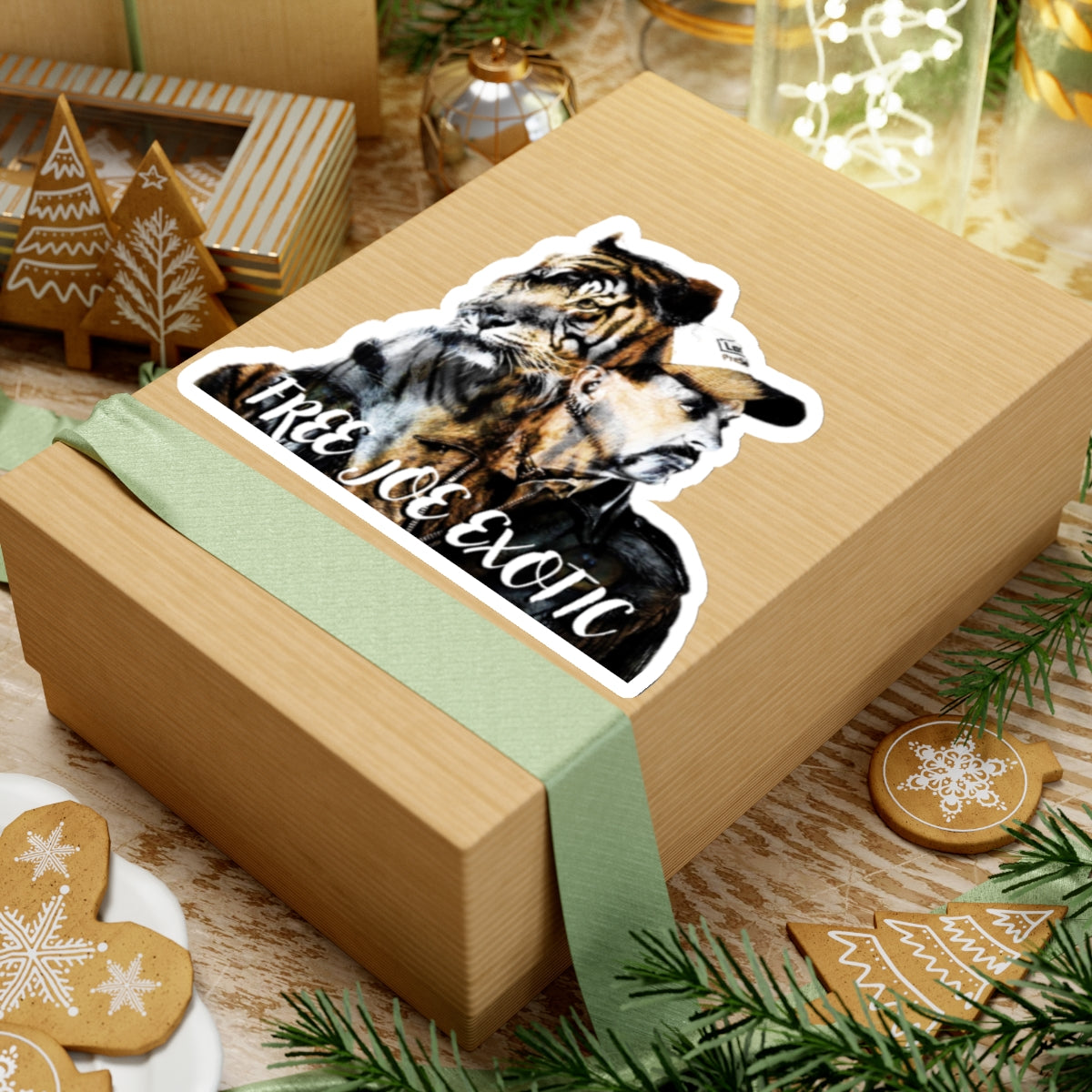 Joe Exotic and Tiger Sticker