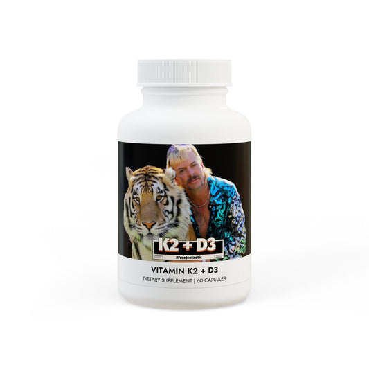 Joe Exotic Vitamin K2 + D3 Supplement (60 Capsules)